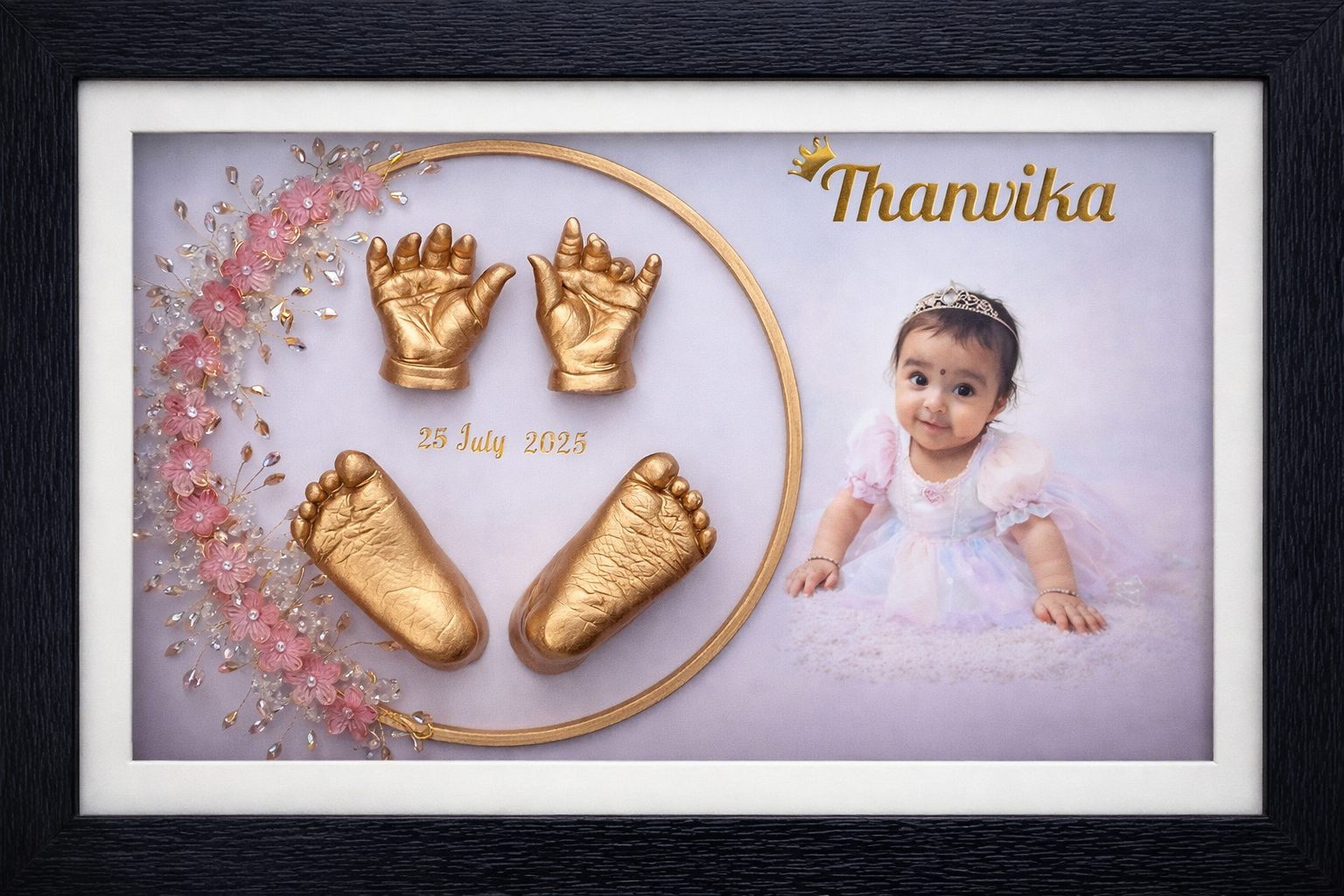 Baby Putani 3D hand cast, Shivamogga client